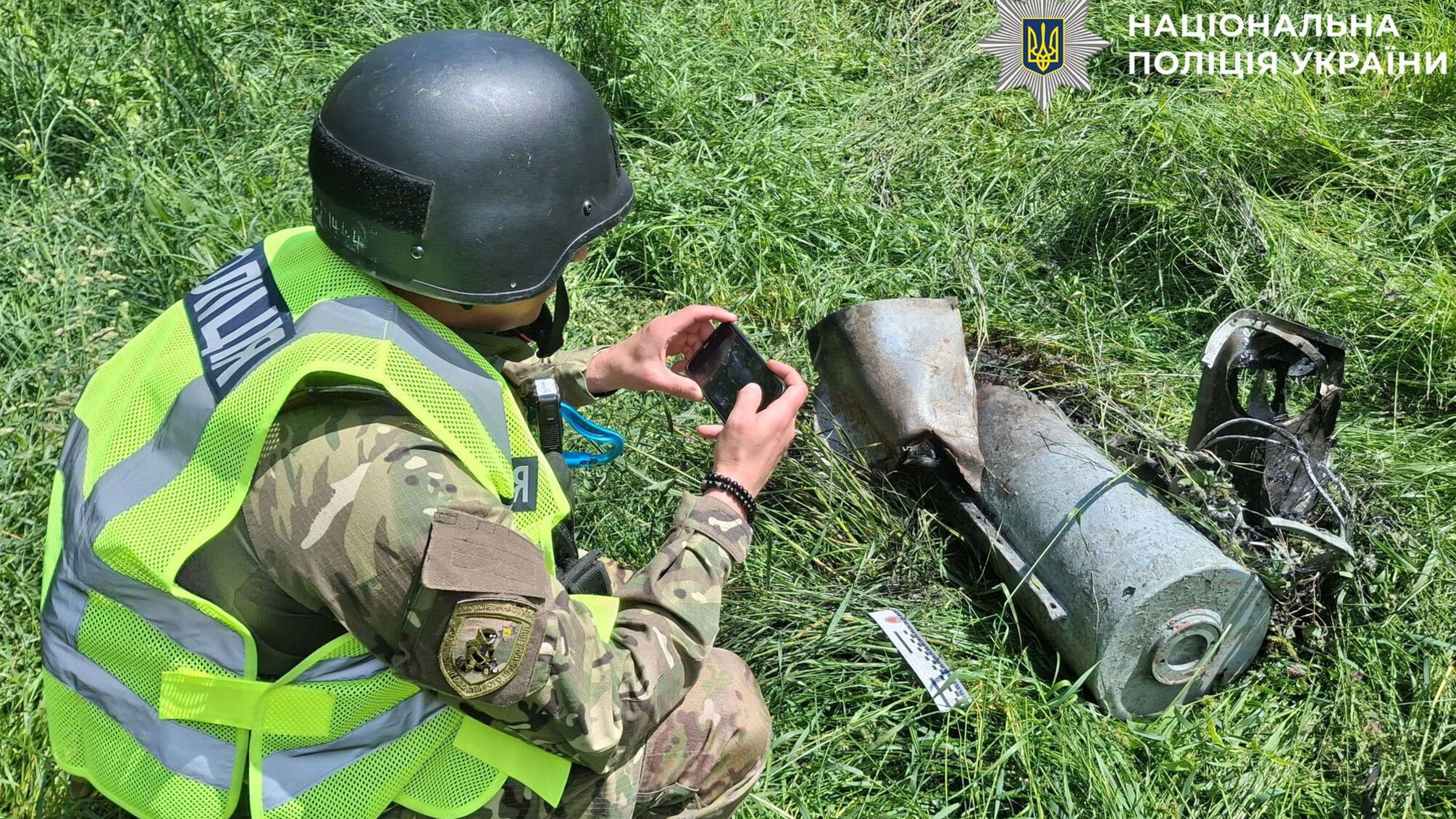 В Киеве после обстрела изъяли обломки дрона 'Герань-2' - Нацполиция