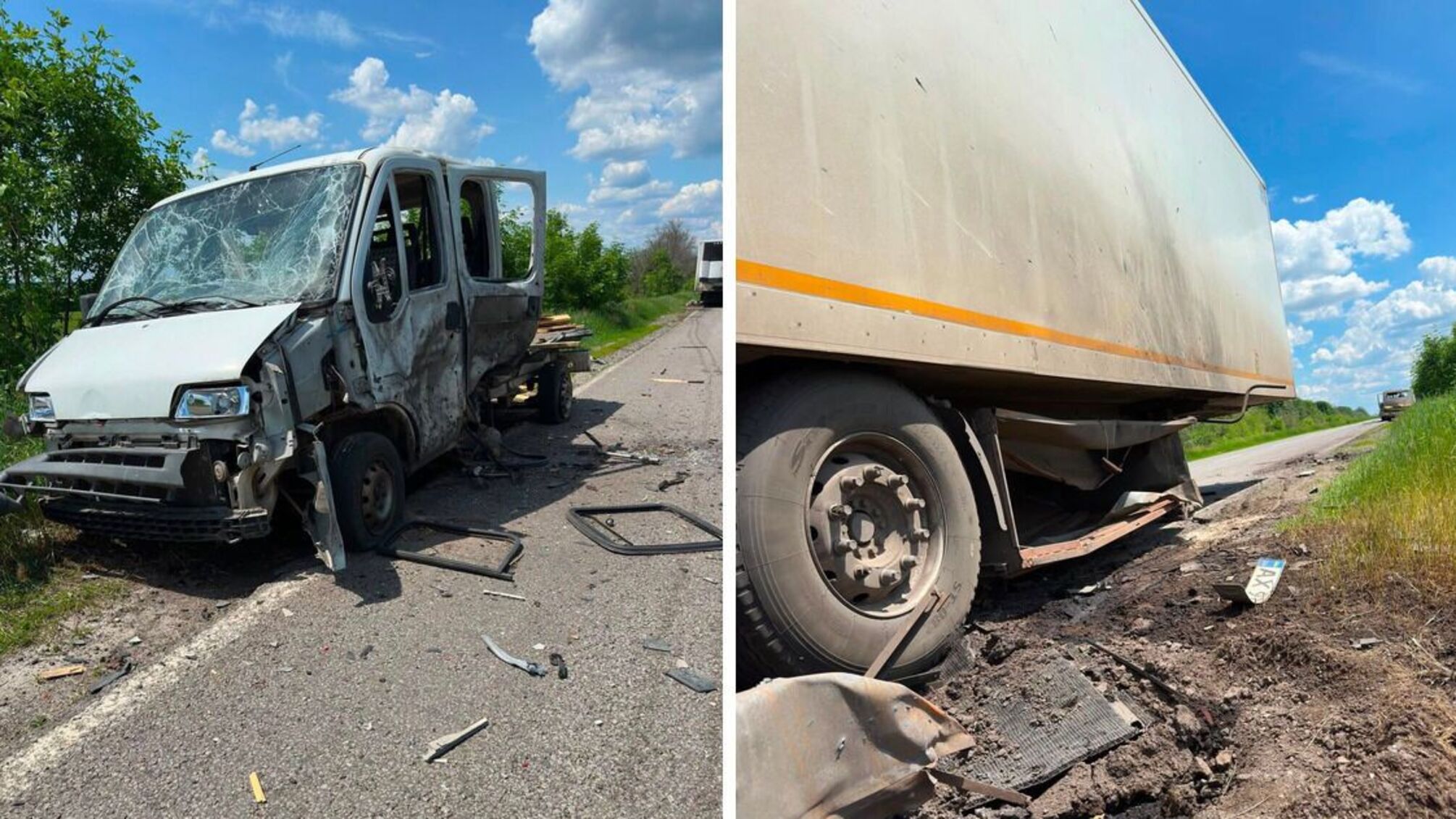 Атака на трасі Суми–Харків: російський дрон влучив у вантажівку з ковбасою