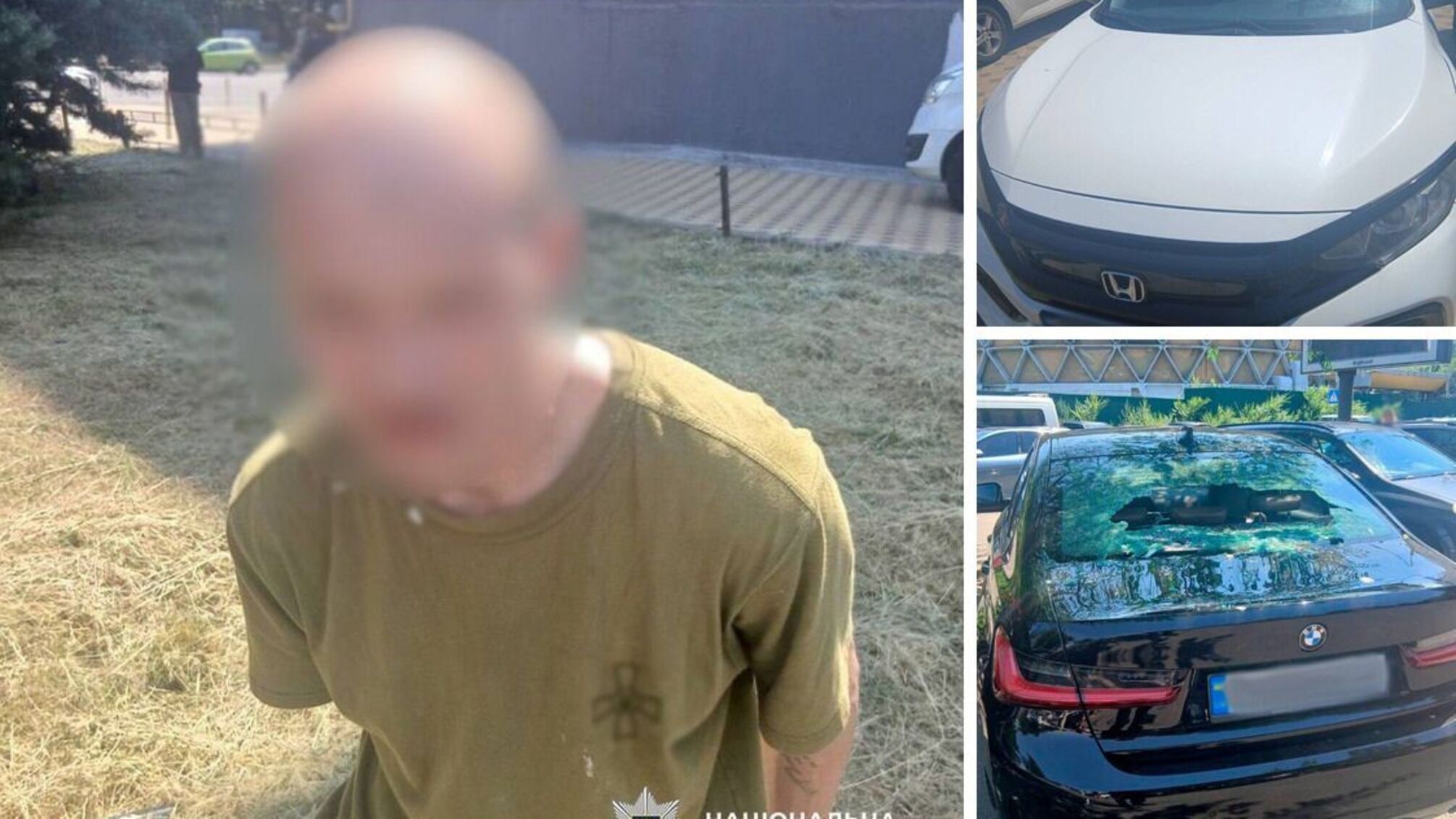 У Києві чоловік розбив вікна п’яти авто металевою палицею – його затримали