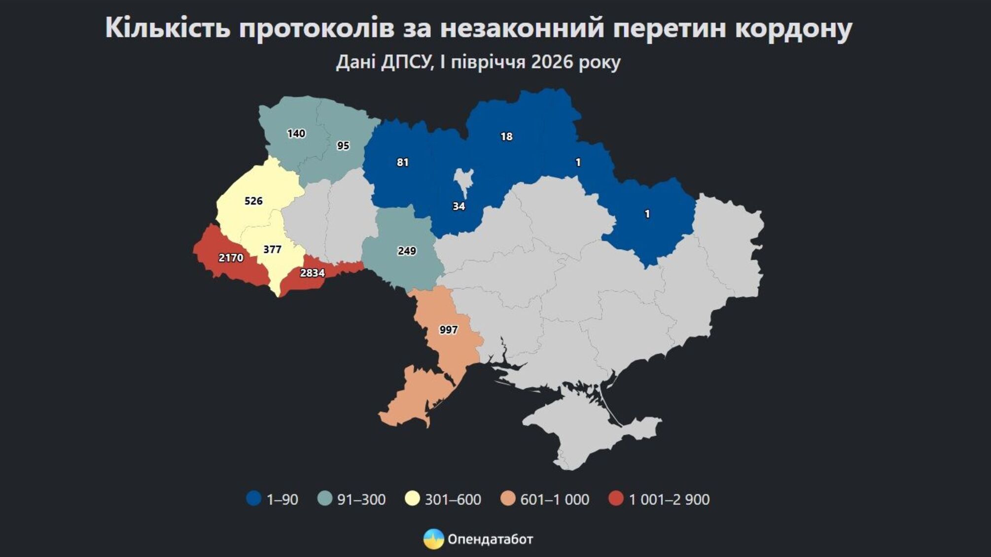 На третину поменшало спроб незаконного перетину кордону: де зафіксували найбільше порушень