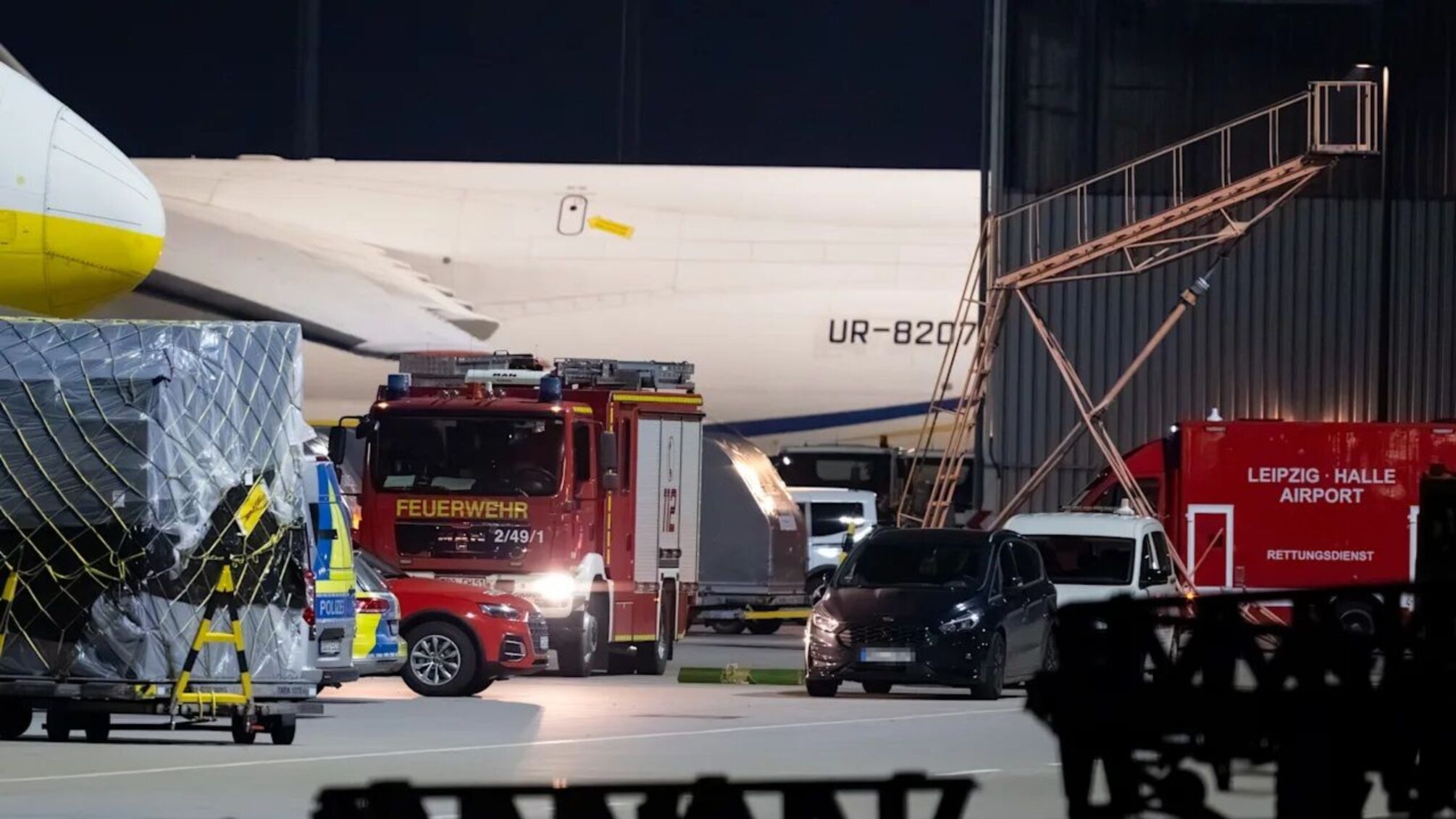 Біля українського Ан-124 у Німеччині знайшли дрон із детонатором: поліція розслідує можливу диверсію