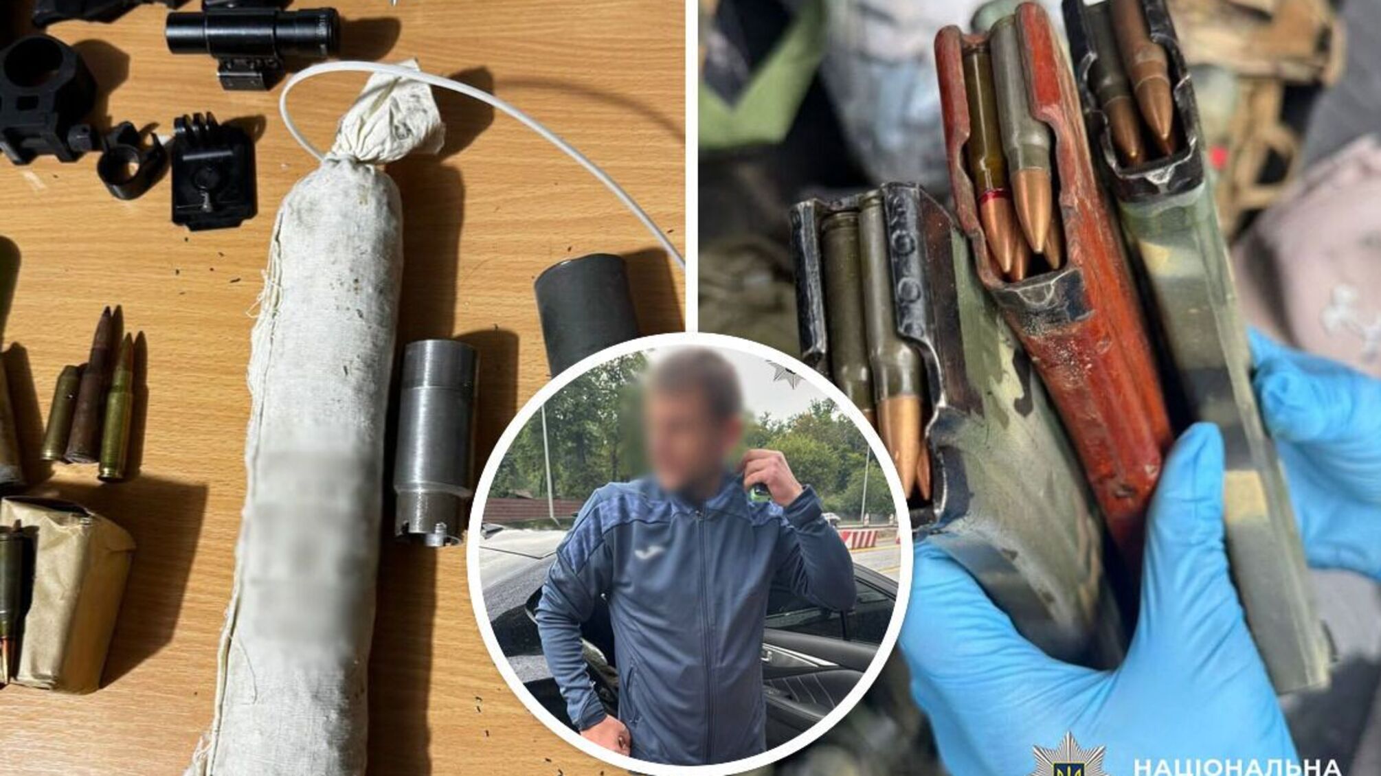 Арсенал зброї просто в авто: у центрі Києва затримали 43-річного чоловіка