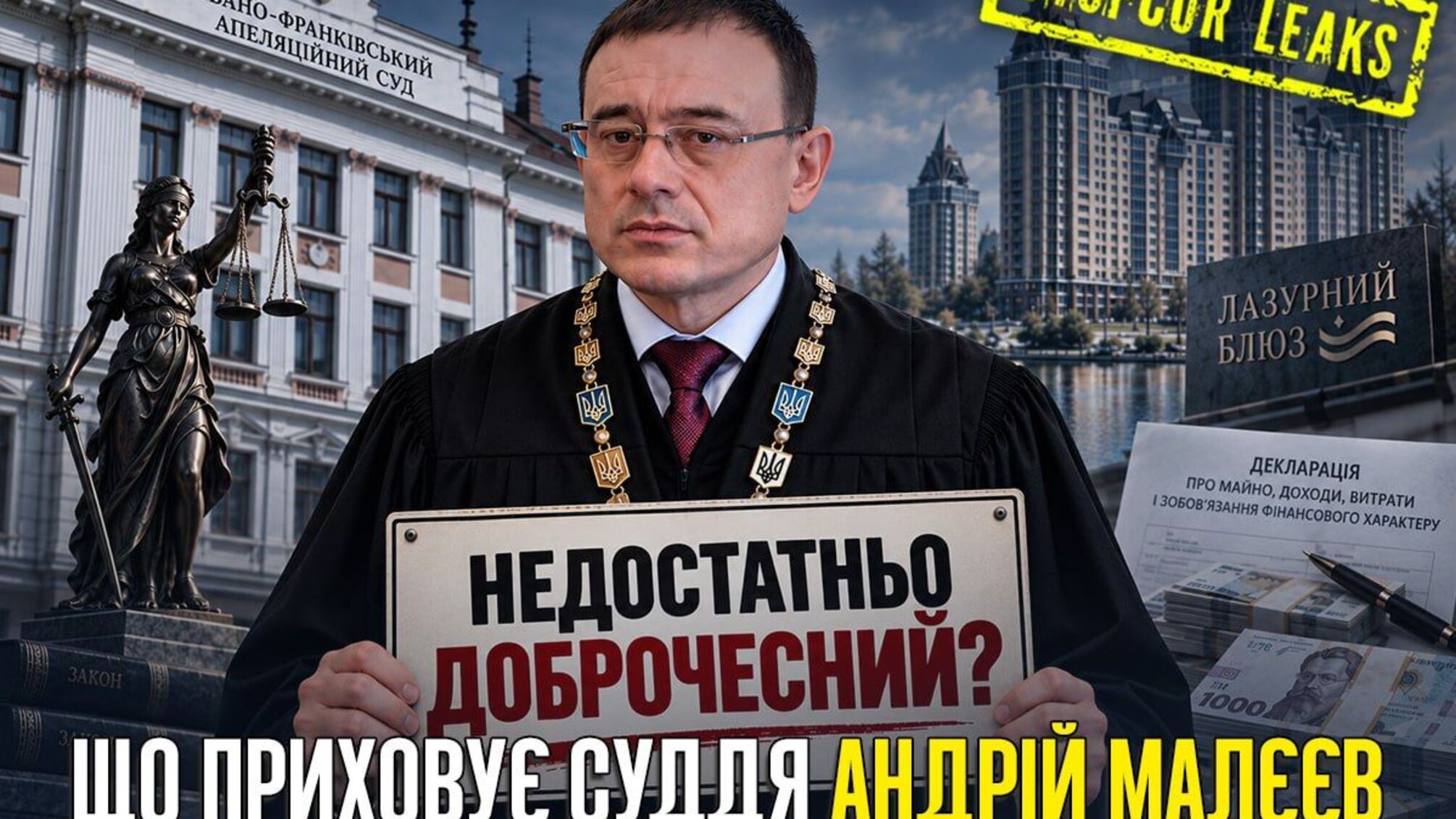 Доброчесність під питанням, нерухомість – на родичів: що відомо про суддю Андрія Малєєва